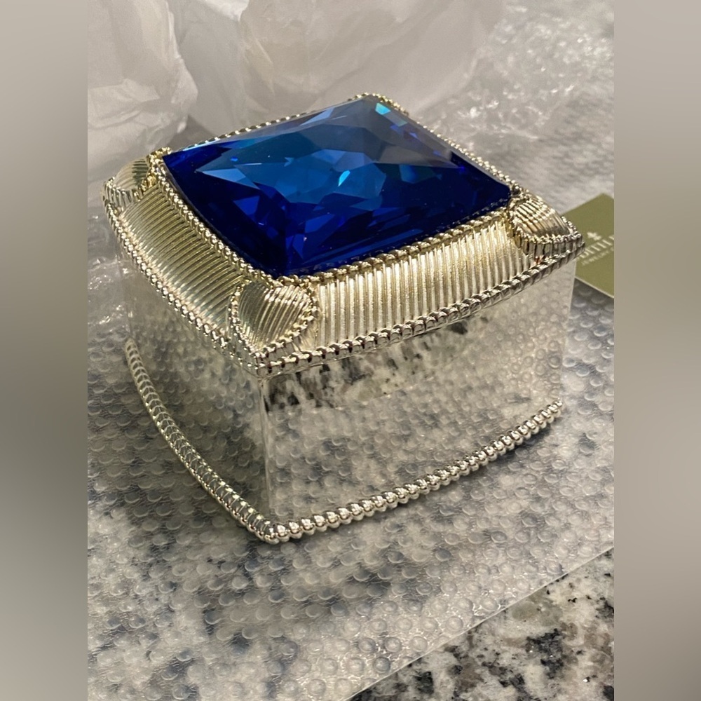New Blue Silver Gemstones Judith Ripka Jewelry Box